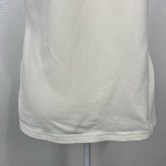 Lululemon Tank Top Women Large Cream V-Neck Wide Strap Activewear Athletic - Picture 8 of 11